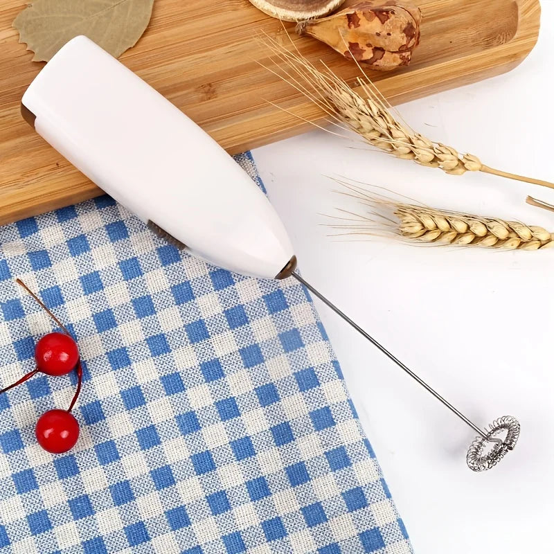 Handheld Electric Milk Frother – Mini Battery Powered Coffee & Egg Beater