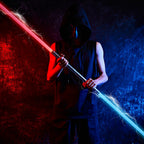 RGB Metal Lightsaber Dueling Smooth Swing Sword Sabre De Luz 7  Color Changing With Sounds  Flashing Toy
