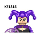 Novel Horrible Movie Halloween Pumpkin Witch Nun Vampire Zombies Building Blocks Mini Action Figure Toys