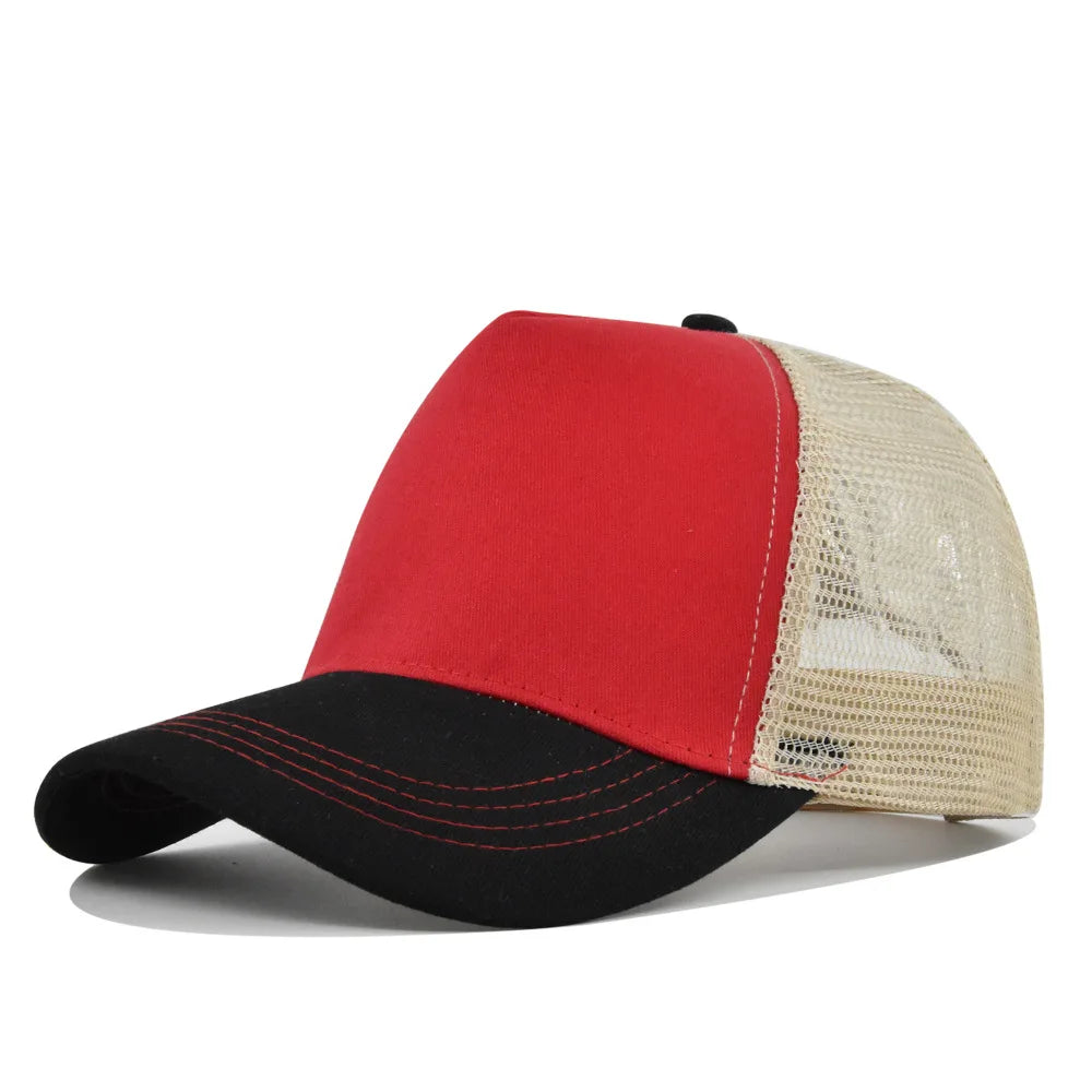 Custom Logo 5 Panel Mesh Baseball Cap for Outdoor Branding