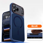 Luxury Magnetic Camera Bumper Protection Case For iPhone 17 16 15 14 18 Pro Max 18P Wireless Charge Shockproof Matte Clear Cover