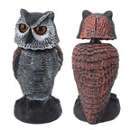 Owl Decoy Plastic Shake Head Owl Decoy To Scare Birds Away Scarecrow Fake Owl Outdoor Garden Decoration Owl Decoy to Scare Birds