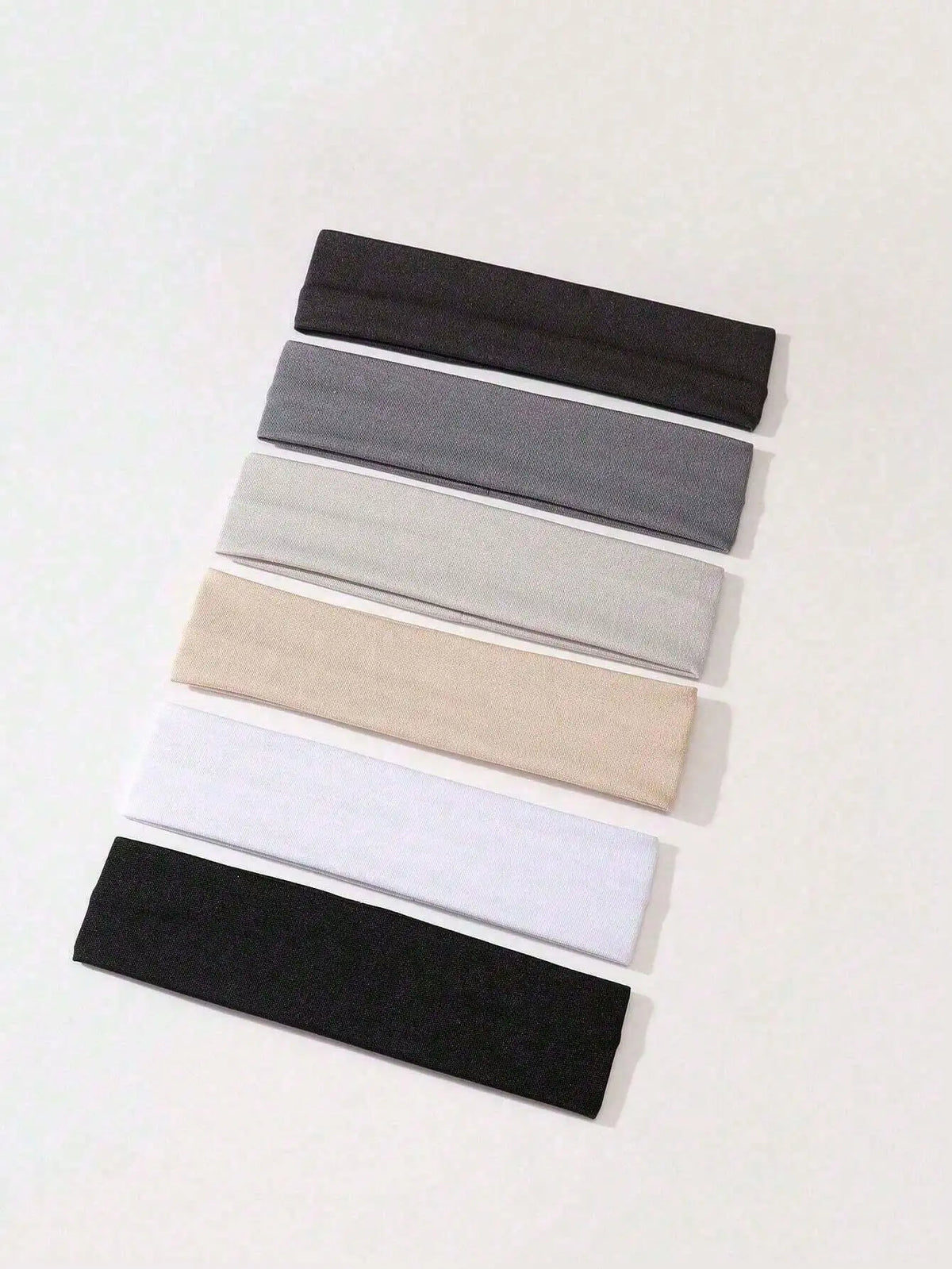 6-Pack Sports Sweatband Headbands – Solid Color & Leopard Print
