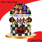 FNAF Five Nights Freddyed Birthday Party Decorations Kids Disposable Tableware Cup Plate Napkin Straw Baby Shower Supplies Event
