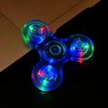 LED Glow Fidget Spinner Stress Relief Finger Toy for Kids Adults