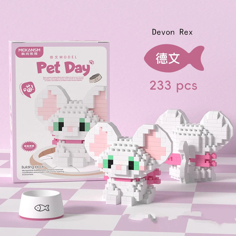 Mini Pet Animal Building Blocks – 18 Styles DIY Toy Set