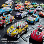 Mini Alloy Diecast Car Set – Pull Back Racing Toy Cars with Storage Box
