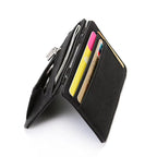Quality PU Leather Mini Men Card Holder Wallets Zipper Coin Pocket Slim Magic Male Wallet Credit Bank Card Case Small Man Purses
