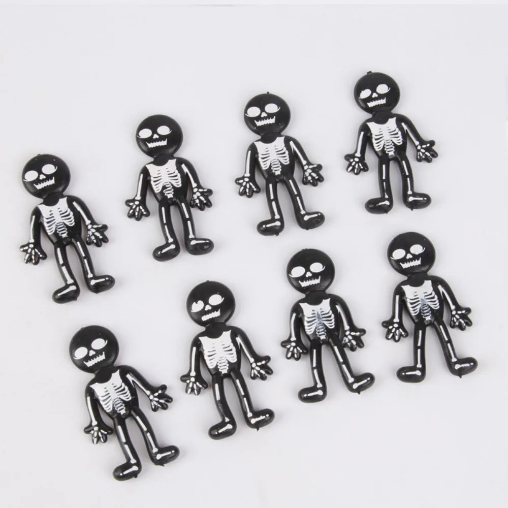 12-36 Pcs Halloween Stretchable TPR Little Black Halloween Ghost Festival Tricky Funny Party Gift Decoration Carnival Gift