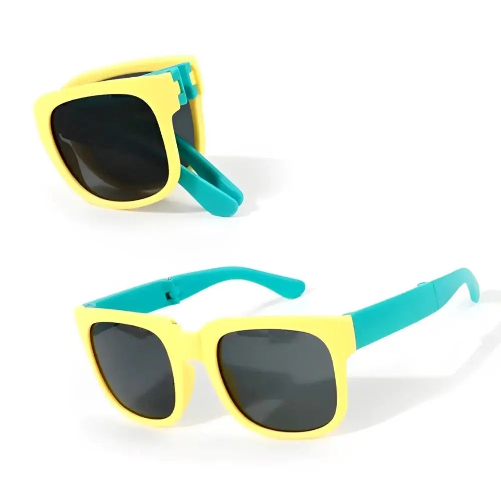Square Foldable Kids UV400 Sunglasses for Boys & Girls