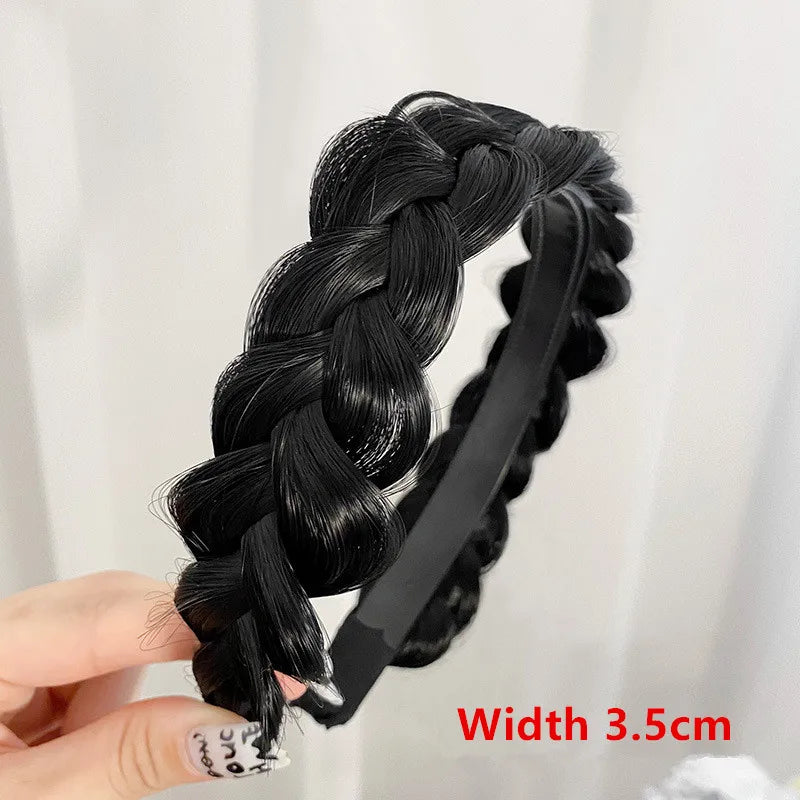 Synthetic Braided Headband for Women
