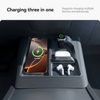 Wireless Charging Protective Frame for Mobile Phones Headphones Watches Non-Slip Limiter Compatible with Model 3/Y Highland Juni