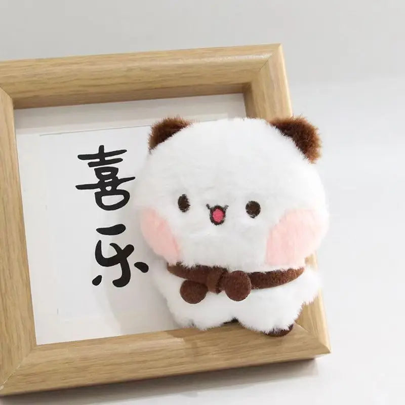 Bubu & Yier Panda Plush Keychain Cute Couple Bag Charm
