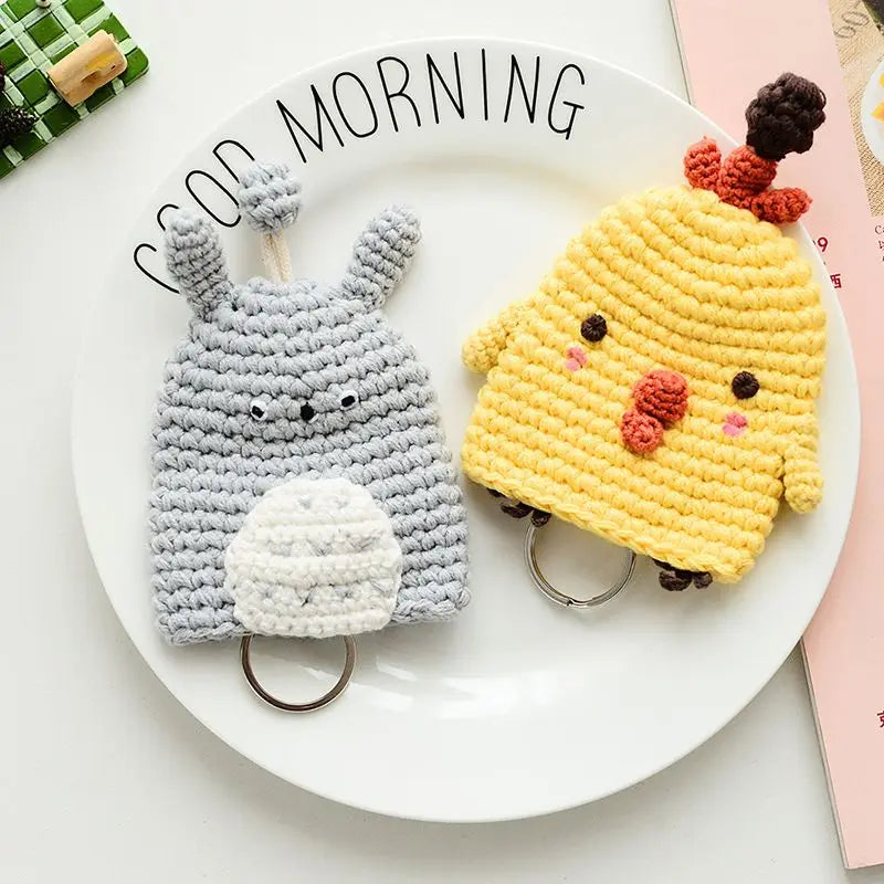 Cute Crochet Cactus Keychain Decorative Bag Charm