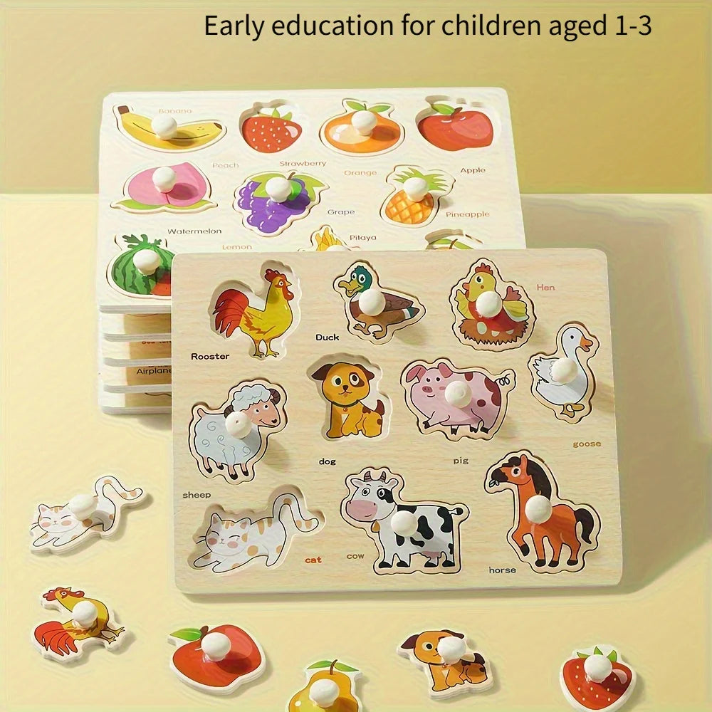 Montessori Geometry Shape Matching Puzzle Board