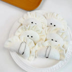 Soft Plush Dumpling Keychain Cute Food Bag Charm