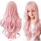 Synthetic Hair Pure White Lolita Long Cosplay Wig Curly Griffith Anime Wigs Halloween Inuyasha Costume Wig for Girl