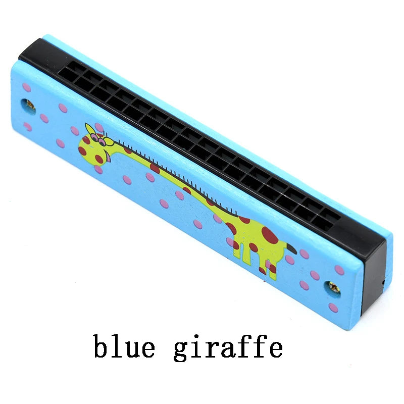 Wooden Harmonica Musical Instrument Toy for Early Learning Kids
