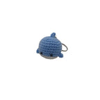 Cute Crochet Whale Keychain Handmade Ocean Bag Charm