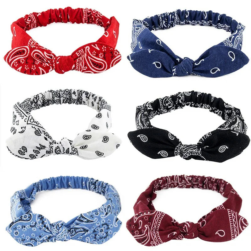 Boho Cross Knot Elastic Headband for Women