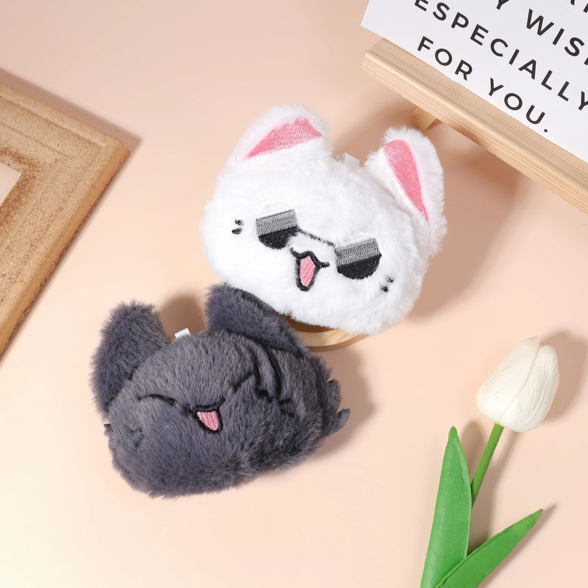 Gojo & Geto Anime Plush Keychain Cosplay Bag Charm