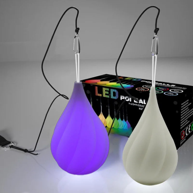 LED Juggling Ball with Rainbow and Strobe Effects  Safe and Soft for All Skill Levels Soft Rainbow Fade High Strobe Light-Up Toy