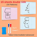 Kids Grid Symmetry Drawing Book – Fine Motor & Writing Training Toy