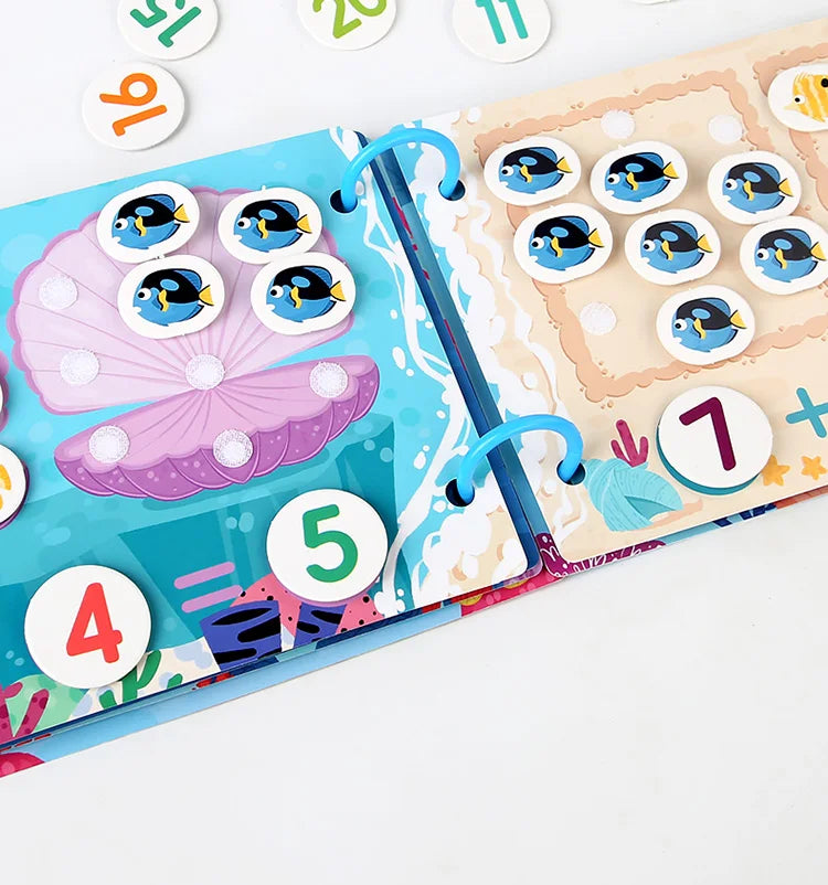 Montessori Busy Book for Kids Interactive Learning Activity Book