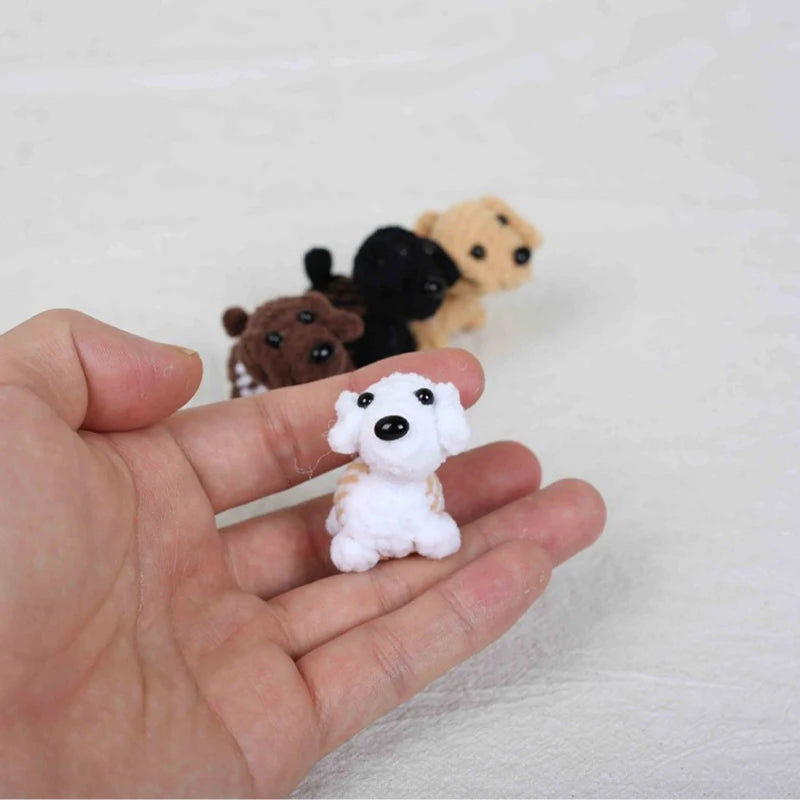 Mini Animal Crochet Keychain Cute Knitted Doll Keyring