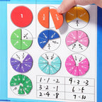 Magnetic Fraction Puzzle Montessori Math Learning Toy for Kids