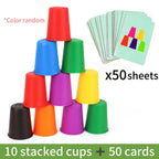 Montessori Mini Stack Cup Color Matching Game
