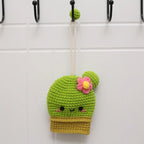 Cute Crochet Cactus Keychain Decorative Bag Charm