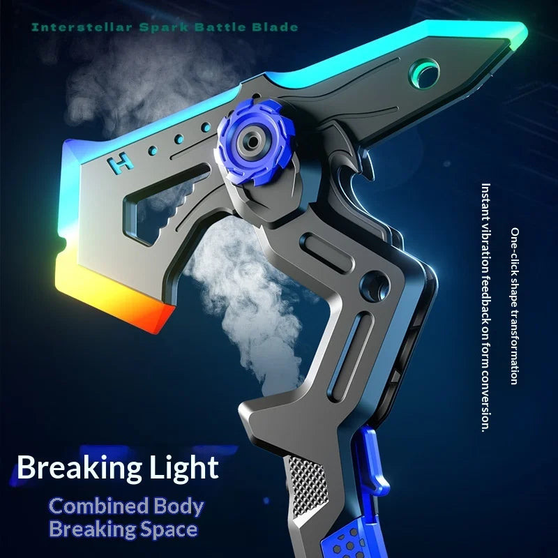 New cool battle axe catapult laser sword dual form shadow sword axe boy luminous sword toy