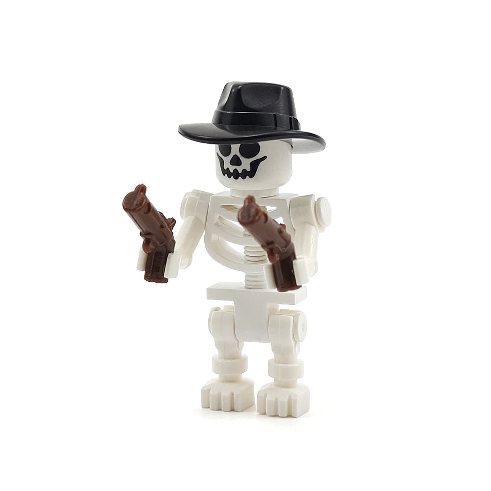 MOC Halloween Skeleton Army Mini Doll Building Blocks DIY Assembled Building Blocks Character Doll Skeleton Horse Ornaments Toy
