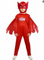 Unisex Girls Super Owl Hero tuta Fancy Dress Cosplay Cat Boys Gecko Animail Costume di Halloween Jumpsuit Pajama for Boys Girls