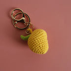 Cute Fruit Crochet Keychain Strawberry Cherry Bag Charm