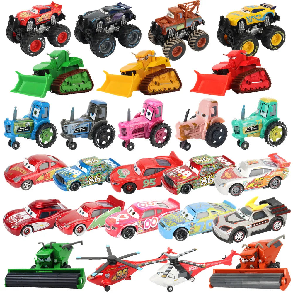 Lightning McQueen 1:55 Diecast Metal Toy Car Collection with Movie Characters