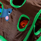 Cat Mice Game Intelligence Toy Bell Tent With 9 Hole Cats Playing Tunnel Foldable Mouse Hunt Toys Keeps Kitten Random style
