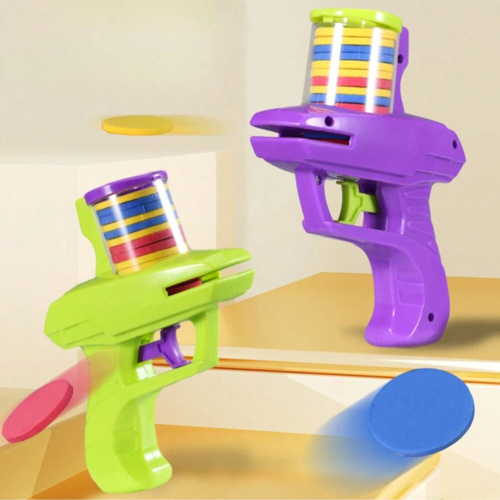 Foam Disc Launcher Flying Disc Handheld Shooter Toy for Kids