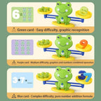 Frog Balance Math Toy Montessori Learning Game for Kids