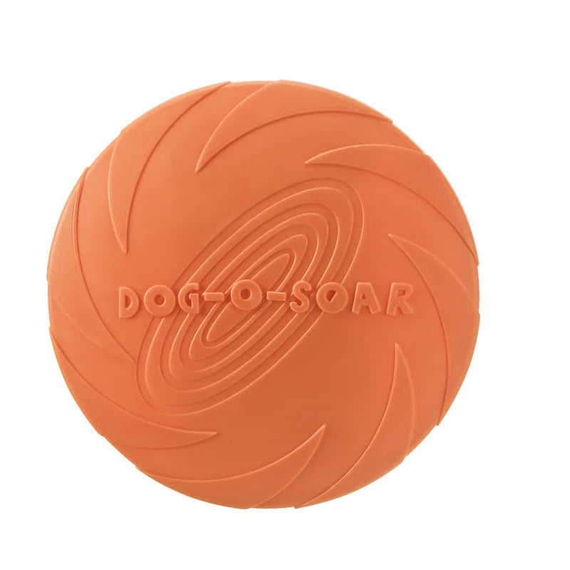 Silicone Flying Disc Dog Toy for Interactive Fetch and Training