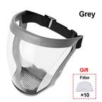 Transparent Kitchen Face Shield Anti-Fog Protective Visor for Cooking