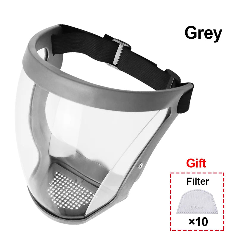 Transparent Kitchen Face Shield Anti-Fog Protective Visor for Cooking