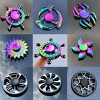 Rainbow Metal Fidget Spinner Stress Relief Finger Toy for All Ages