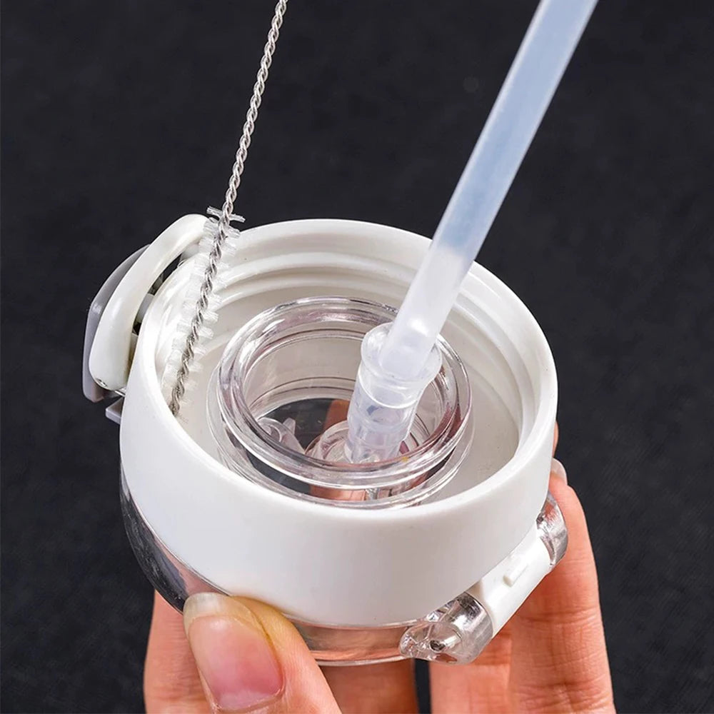 Drinking Straw Cleaning Brush Kit Reusable Tube Pipe Cleaner Nylon Stainless Steel Long Cleaning Brushes for Baby Cup Bottles