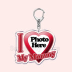 Custom Text I Love My Boyfriend Girlfriend Keychains Key Chain Photo Wife Hot Mom Dad King Queen Idol Baby Family Keychains Gift