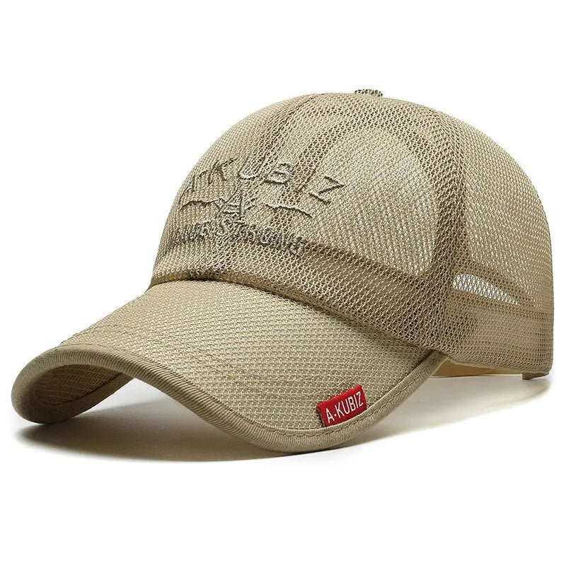 Summer Embroidered Mesh Baseball Cap for Sun Protection