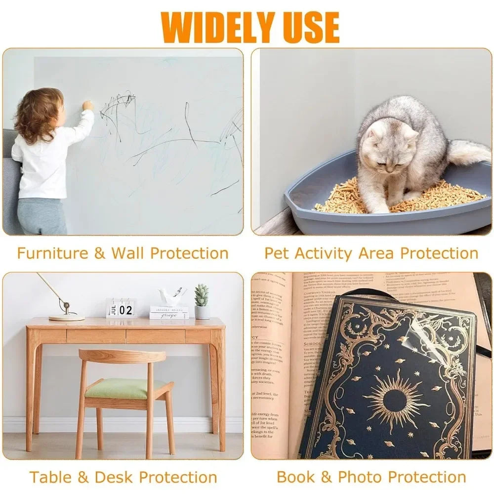 Kitchen Wall Protector Film – Oil Proof Heat Resistant Wall Sticker (One Size)