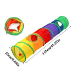 Foldable Interactive Cat Tunnel Toy for Indoor Play and Exercise