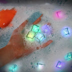 12Pcs Baby Bath Bathtub LED Light Up Toys Colorful Waterproof Glowing Bath Toys for Boys Girls Infant Birthday Xmas Gift